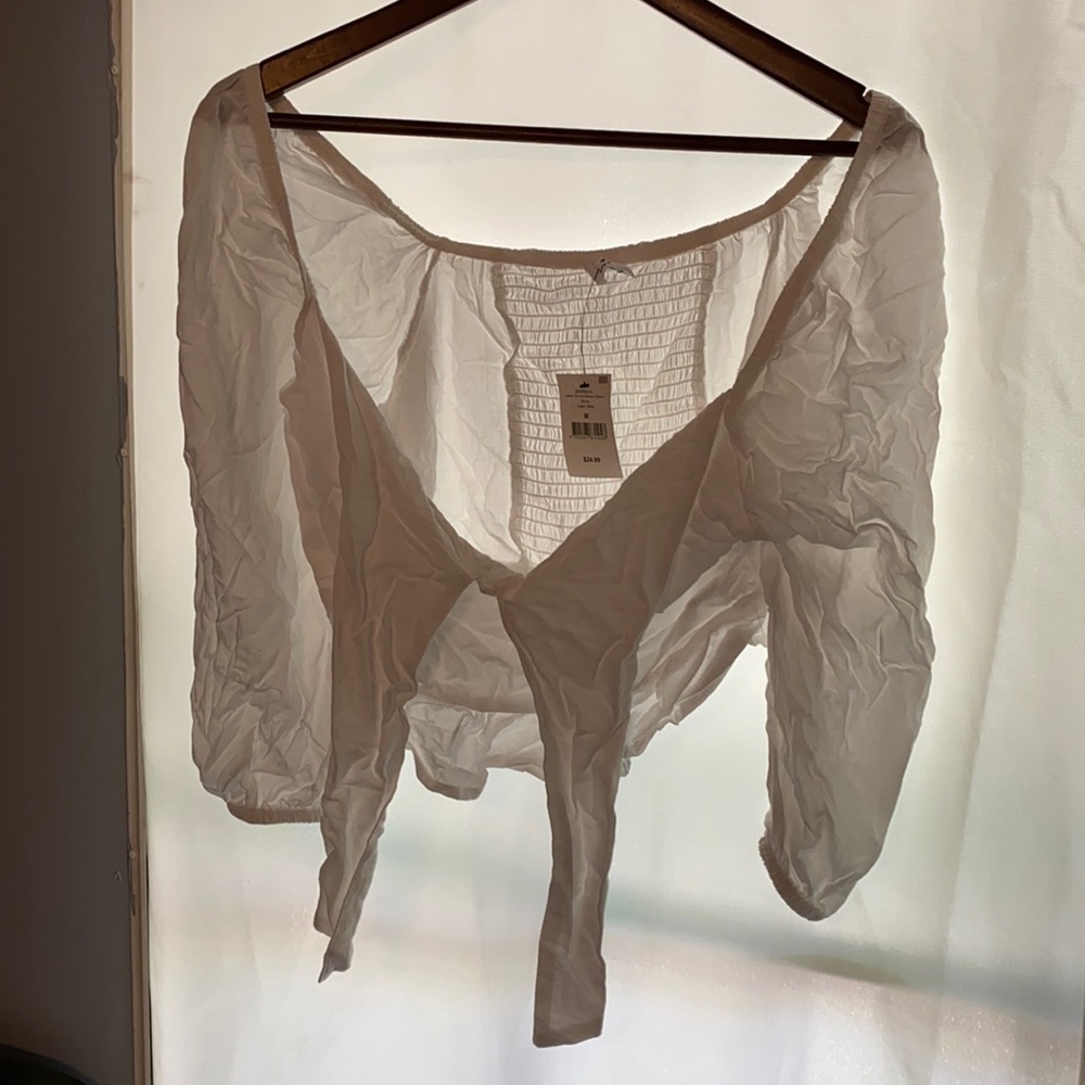 tie front blouse